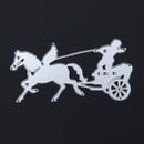 Unique Horse Pattern Metal Punching DIY CO2 Steel Stencil Running Transported