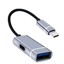 Splitter Power Supply USB 3.0 Converter PD Fast Charging Type-C OTG Adapter