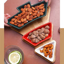 Tableware Christmas Tree Shape Ceramic Dish Dessert Fruit Plate Snack Plate