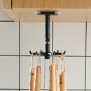 360 Degrees Rotating Hook Holder Bathroom Organizar Storage Hanger (Black) Newly