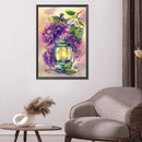 Full Cross Stitch 11CT Flower Oil Lamp Stamped DIY Handmade Cotton Thread Crafts