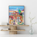 5D Diamond Painting Animal Full Round Drill Rhinestone DIY Picture Decoration