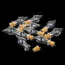 10 x Mini Empty Teardrop-shaped Vials Glass Bottles Vial Charm Pendant T hot.