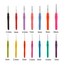 DIY Craft Tools Soft Grip Aluminum Weave Yarn Knitting Needles Crochet Hook