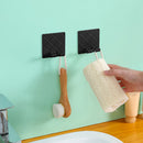 Self-adhesive Wall Hanging Storage Rack Plug Hanger Hook Rack (Black)