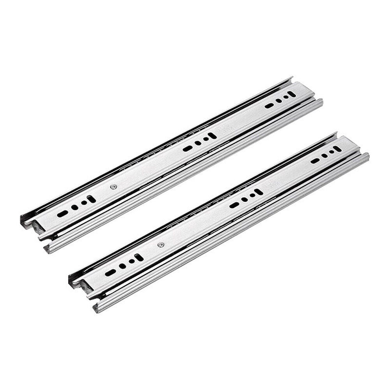 16in Ball Bearing Drawer Slides Three Sections Ball Guide Runners Furniture