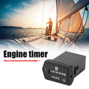 HM002 Mechanical Hour Meter Rectangular Hourmeter for 6-80V DC Power Equipm