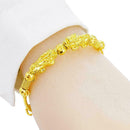 Bangle Chinese Lucky Feng Shui Double Filled Beads Bracelet L3C4 Unisex S7J6