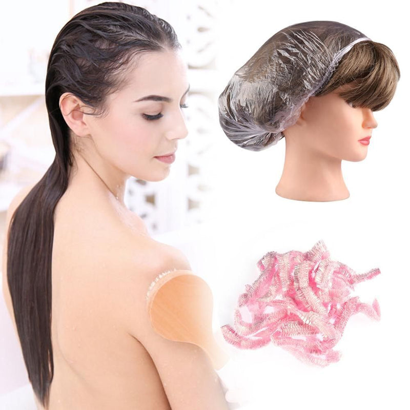 Disposable Plastic Eyebrows Tattoo Hair Net Caps Catering Hat Microblading