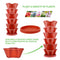 Strawberry Planter Pot Stackable Flowerpots Plants Seedling Holder (Red) Newly