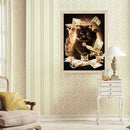 Full Drill Money Cat Tree 5D Diamond DIY Painting Craft Home Decor Newly