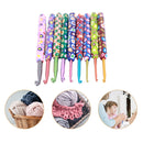9pcs Soft Alumina Crochet Hooks Knitting Needle Set DIY Sewing Tools (B) Newly