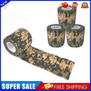 4 Roll Camouflage Wrap Bandage 4.5m Self-Adhesive Stretch Medical Outdoor T