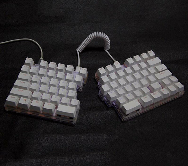 Split Macro Keyboard 78keys White Mechanical Multi- Modes LED Backlight Programm