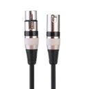 5.9ft DMX Stage DJ Cable  XLR 3Pin Male to Female Connector Wire (Black) Newly