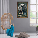 Full Embroidery Handmade Black Witch Counted DIY 11CT Canvas Cross Stitch K