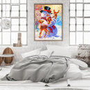 Diamond Painting Snowman Deer Full Round Drill Picture of Rhinestone DIY Dr