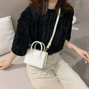 Fashion Solid Color PU Women Shoulder Totes Bag Female Portable Leather Handbag
