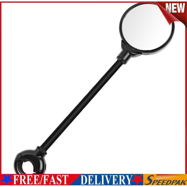 Bicycle Handlebar Rearview Mirror Adjustable Wide Range Bike Back Reflector #F