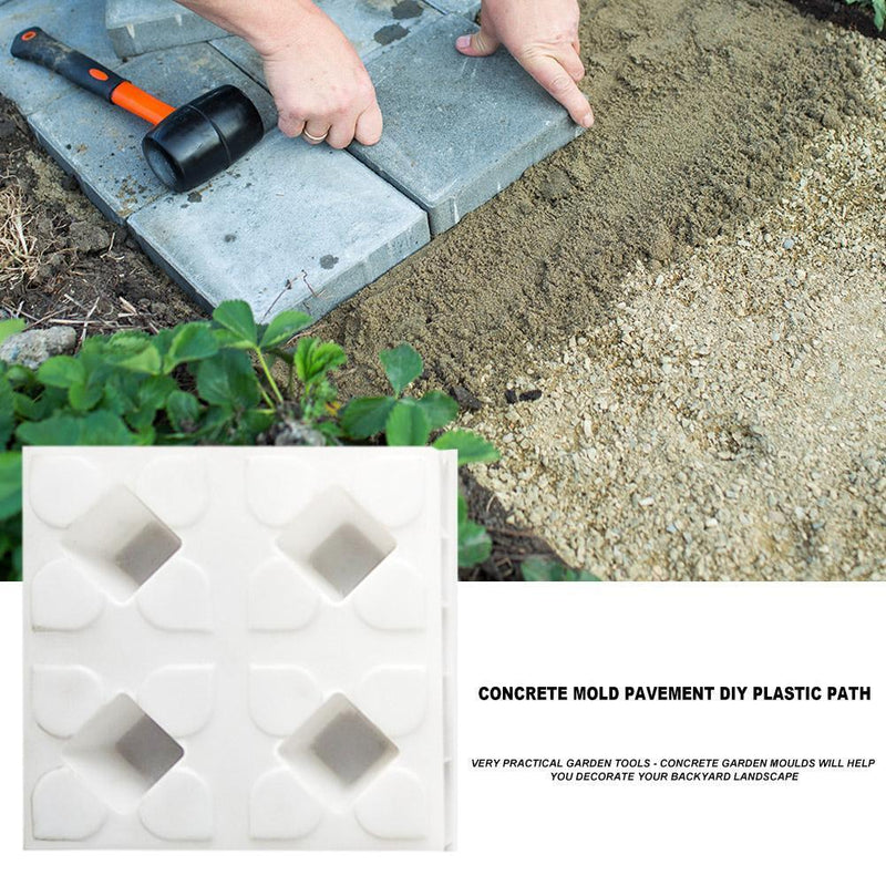 DIY Garden Path Lawn Concrete Brick Mold Paving Propylene Walkway Pavement