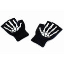 Knitting Gloves Women Men Half Finger Skeleton Cycling Mittens Hand Warmer Newly