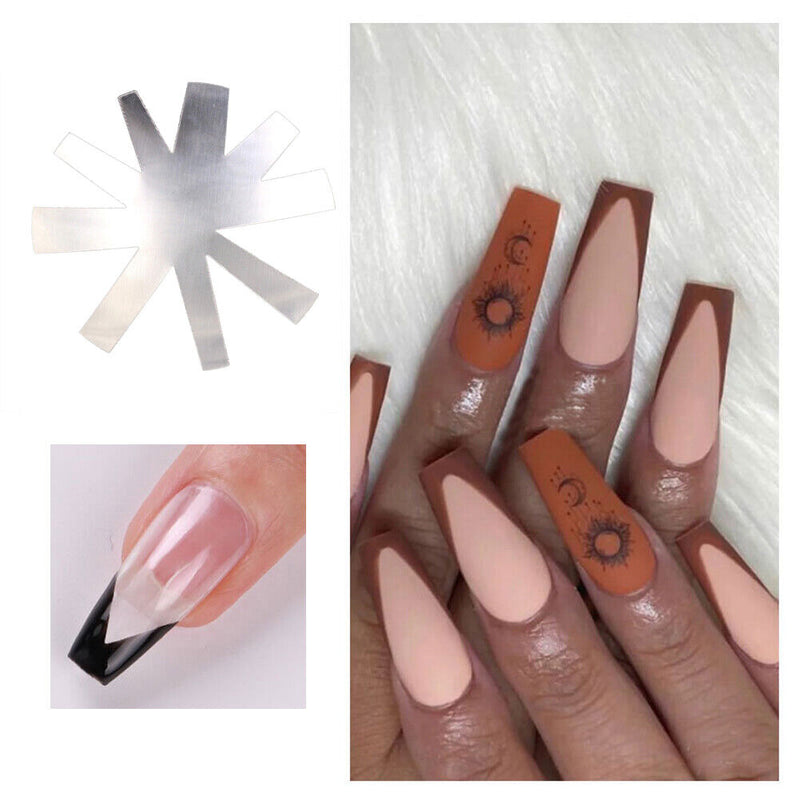Manicure V Line Nail French Smile Cut Tips Cutter Edge Trimmer Nail Art Too