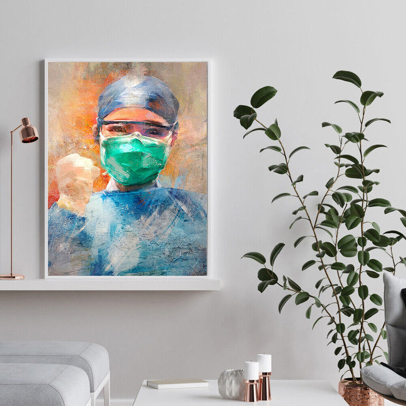 Angel Nurse Frameless Picture Oil Paint By Numbers Hand Painted Picture Kit