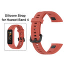 Soft Silicone Strap Wristband Band for Huawei Band 4/Honor Band 5i (Orange)