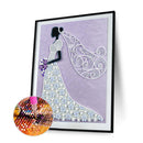 DIY Dress Ladies Picture Part Special Shape Diamond 5D Painting Kit (Y205) Newly