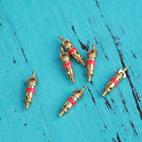 4pcs Car Tire A/C Schrader Valve Cores with 4-in-1 Tire Valve Stem Remover