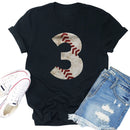 Independence Day Baseball Three Tea T-Shirt (Black XXL)