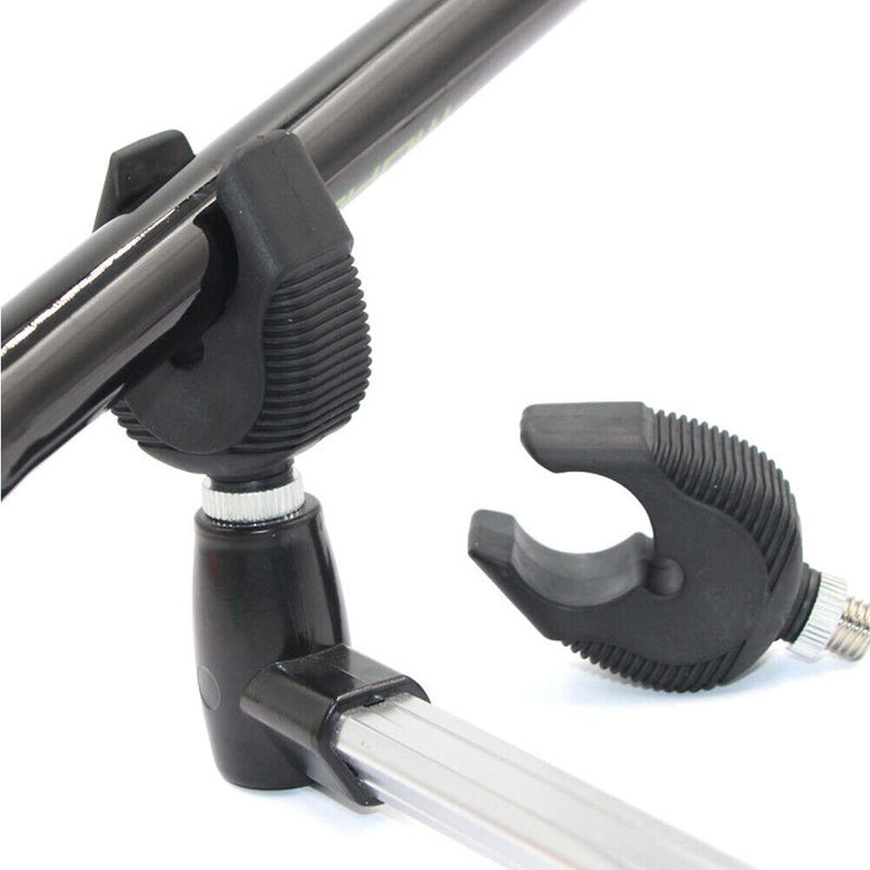 2pcs Fishing Rod Rest Butts Gripper Grips Pole Holder Support Head Black