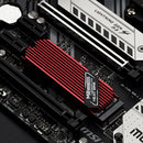 M.2 Solid State Hard Disk Heatsink Heat Radiator for PCIE 2280 SSD (Red) Newly
