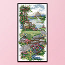 14CT Partial Cross Stitch Garden Path Stamped DIY Kits Handmade Embroidery