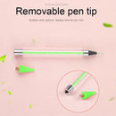 Dual Heads Dotting Wax Pen Point Drill Picker Nail Art Studs Dotter DIY Tools