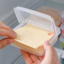 2pcs Butter Container Cheese Storage Box Fruit Vegetable Fall Home Supply