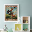 #A Retro Riding Girl Poster Oil Paint By Numbers DIY Frameless Drawing Picture