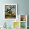 #A Retro Riding Girl Poster Oil Paint By Numbers DIY Frameless Drawing Picture