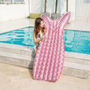 Pool Floats Bed Mattress Inflatable Water Hammock Lounger for Adults (Pink)