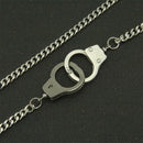 Women Mens Hip Hop Dark Gothic Punk Necklace Choker Handcuffs Pendant Chain