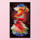 11CT 3 Strand Printed Full Embroidery Koi Fish Needlework DIY Cross Stitch