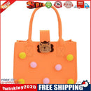 Cute Children Felt Handbag Felt Tote Portable Bag Cartoon Purse (Orange)