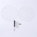 Acrylic Nail Brush Holder Round Pen Stand Rack Makeup Tool Shelf (White) Newly