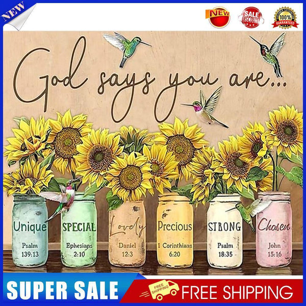 English Sentence 50X40cm Oil Paint By Numbers Picture DIY Painting Crafts