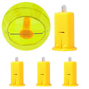 2pcs LED Paper Lantern Wicks Balloons Light for Party Festival (Yellow) Newly