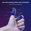 Gaming Finger Sleeve for PUBG Game Controller Glove Fingertips (Black+Blue)