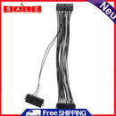 24pin ATX Dual PSU Gaming Power Computer Cable Male Adapter Extension Cable