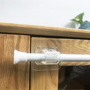 Self-adhesive Storage Rack Door Hanger Rod Hanging Clip Curtain Rod Hook