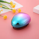 Egg Massage Comb Straight Salon Hairbrush Home Styling Tools (Multicolor)