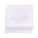 Mini 95Pcs Protective White Paper CD DVD Disc Storage Bag Envelopes Flap